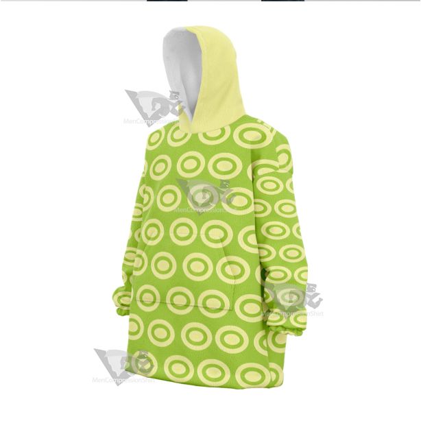 Nami Stampede Green Snug Oversized Blanket Hoodie