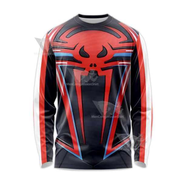 New 2099 Miles Morales Parker Jumpsuit Long Sleeve Shirt