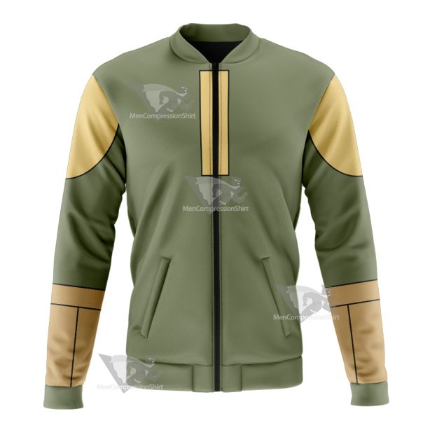 Oban Star Racers Eva Wei Green Cosplay Bomber Jacket