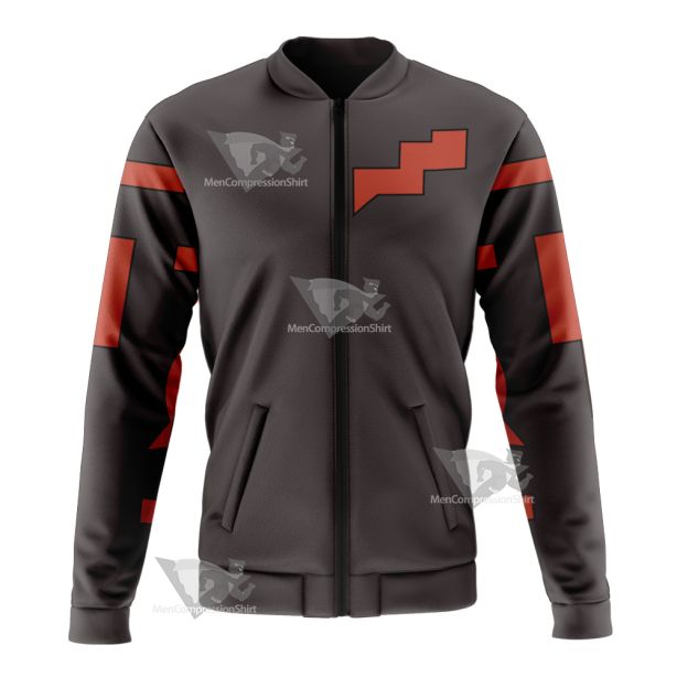 Oban Star Racers Rick Thunderbolt Red Cosplay Bomber Jacket