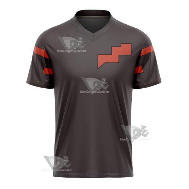 Oban Star Racers Rick Thunderbolt Red Cosplay Football Jersey