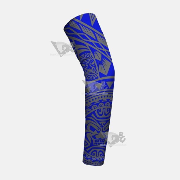 Oceanic Warrior Gray Blue Arm Sleeve