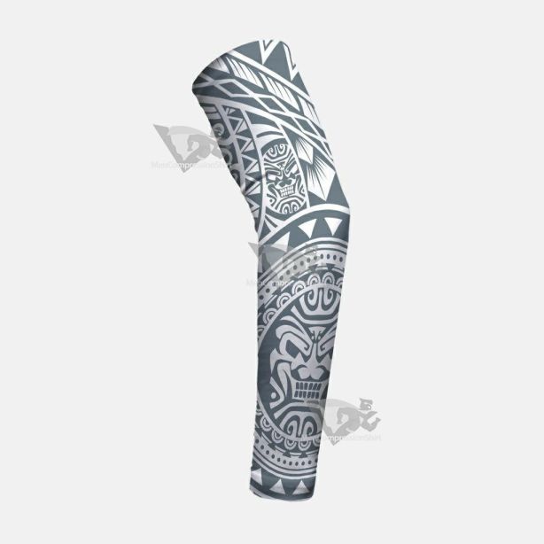 Oceanic Warrior Gray Kids Arm Sleeve