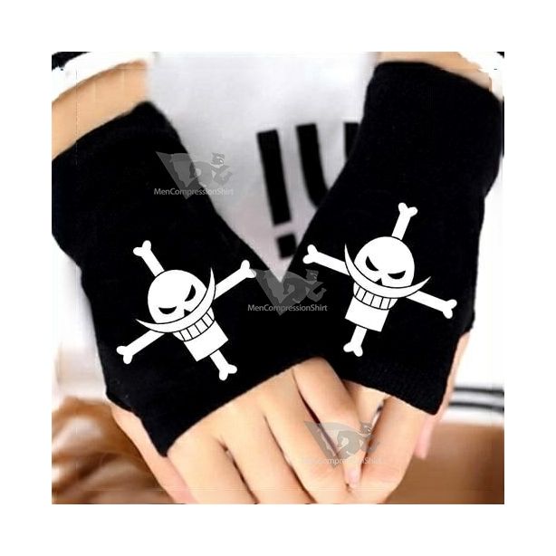 One Piece Anime Gloves Whitebeard Black