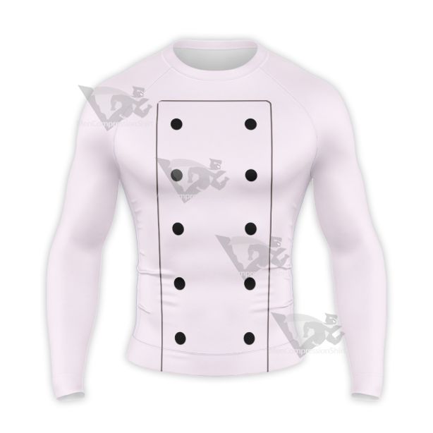 One Piece Charlotte Pudding Chef Uniform Long Sleeve Compression Shirt