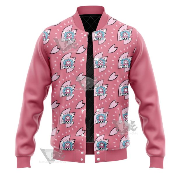 One Piece Chopper Skull Flag Varsity Jacket