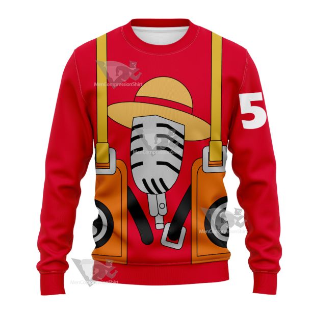 One Piece Film Red 2022 Movie Mintia Monkey D Luffy Sweatshirt