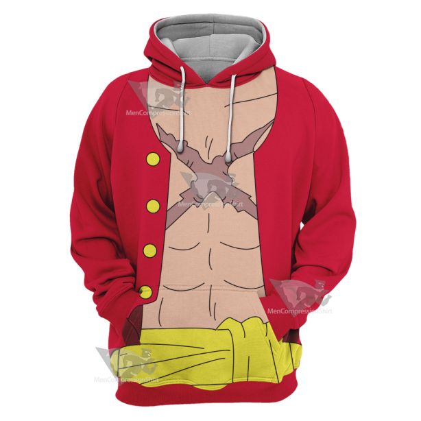 One Piece Monkey D Luffy Cosplay Hoodie