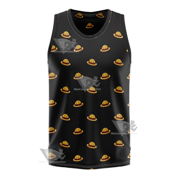 One Piece Monkey D Luffy Hat Basketball Jersey