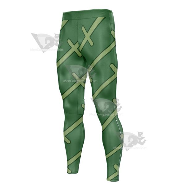 One Piece Roronoa Zoro Green Line Mens Compression Legging