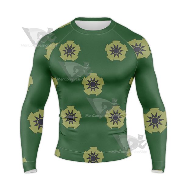 One Piece Roronoa Zoro Pirate Hunter Long Sleeve Compression Shirt