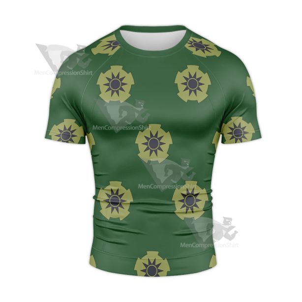 One Piece Roronoa Zoro Pirate Hunter Rash Guard Compression Shirt