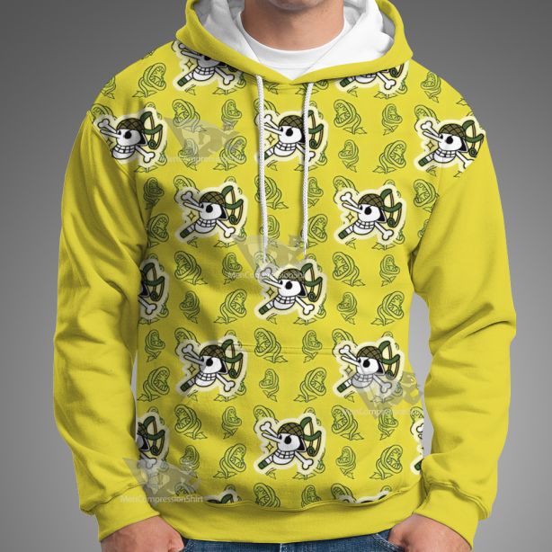 One Piece Usopp Skull Flag Cosplay Hoodie