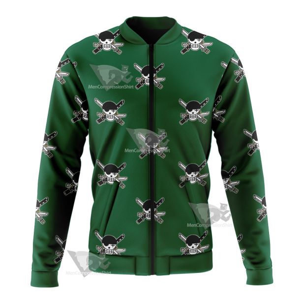 One Piece Zoro Skull Flag Bomber Jacket