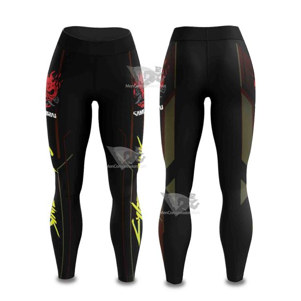 Oni Cyberpunk 2077 Women Compression Leggings