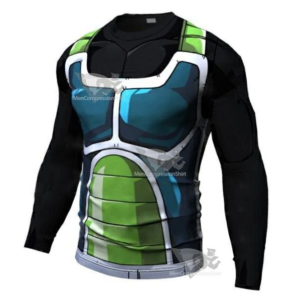 Onyx Bardock Armor Dragon Ball Z Long Sleeve Dri Fit Rash Guard