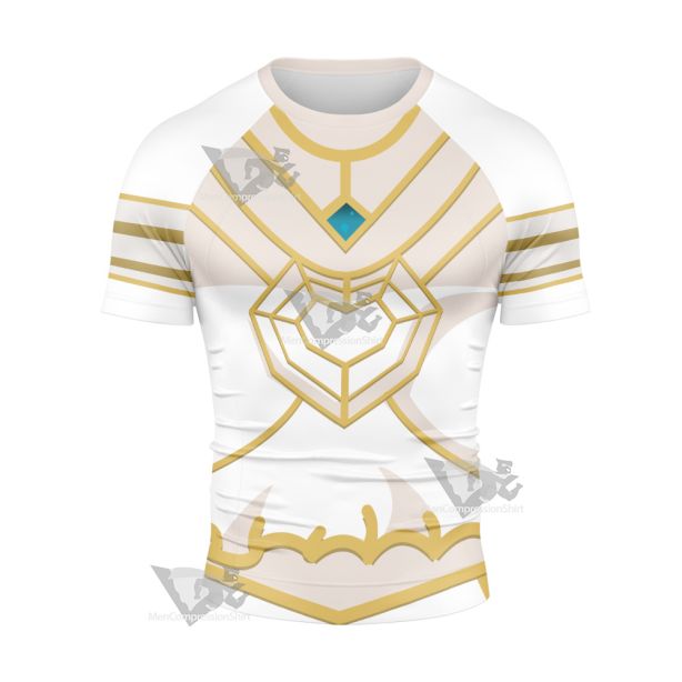 Overlord White Albedo Short Sleeve Compression Shirt