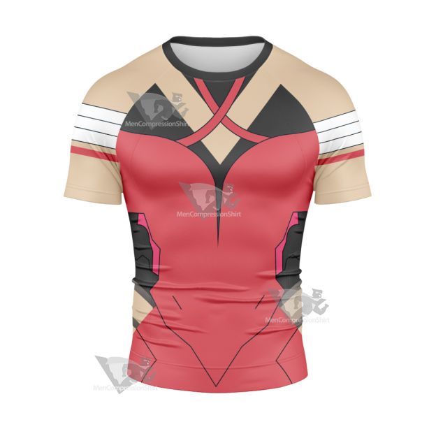 Overwatch Mercy Pink Short Sleeve Compression Shirt