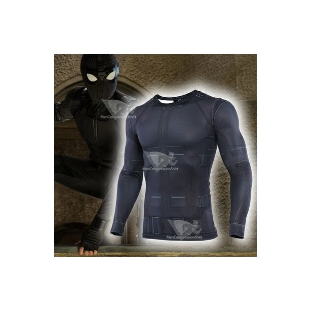 Parker Far From Home Noir Long Sleeve Compression Shirt