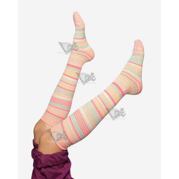 Pink Stripes Compression Socks