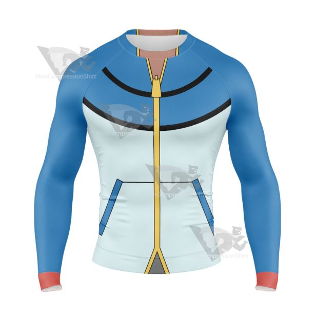 Pm Ash Ketchum Unova Long Sleeve Compression Shirt