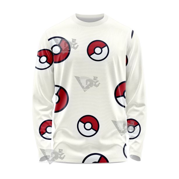 Pm Go Pokeball Long Sleeve Shirt