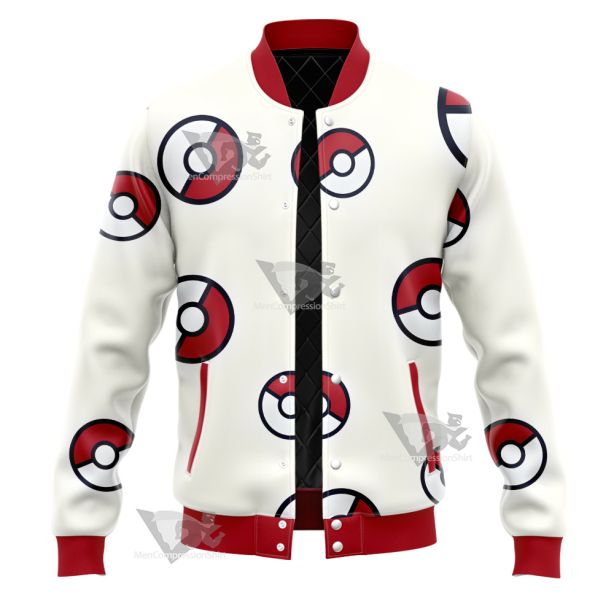 Pm Go Pokeball Varsity Jacket