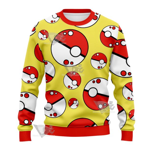 Pm Go Pokeball Yellow Sweatshirt