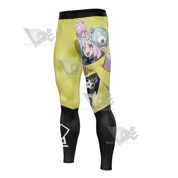 Pokemon Scarlet And Violet Iono Yellow Men Compression Legging