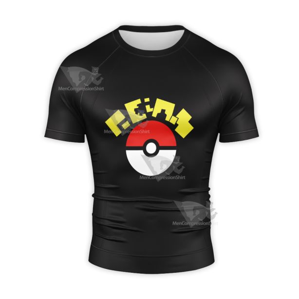 Pokemon Scarlet Violet Penny Short Sleeve Compression Shirt