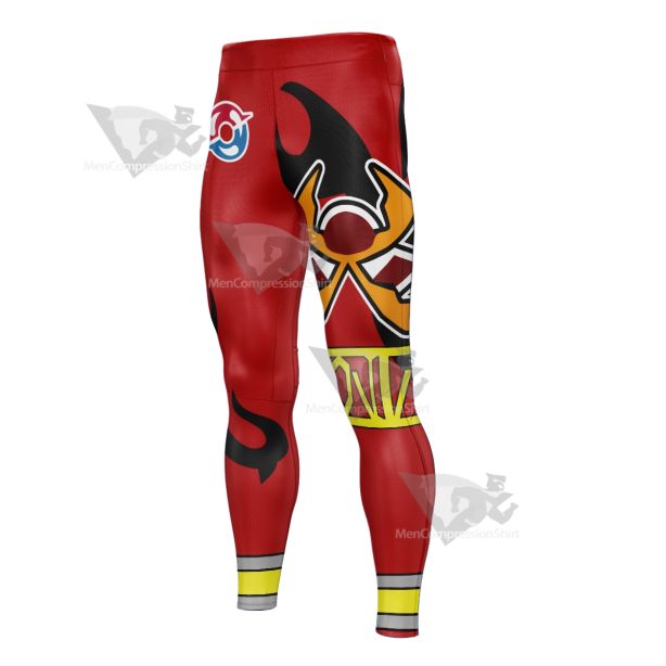 Pokemon Sword And Shield Kabu Red Men Compression Legging