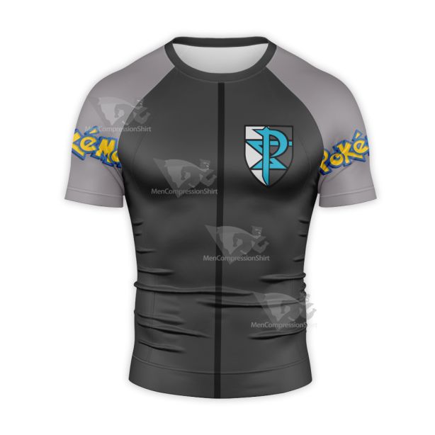 Pokemon Team Neo Plasma Short Sleeve Compression Shirt