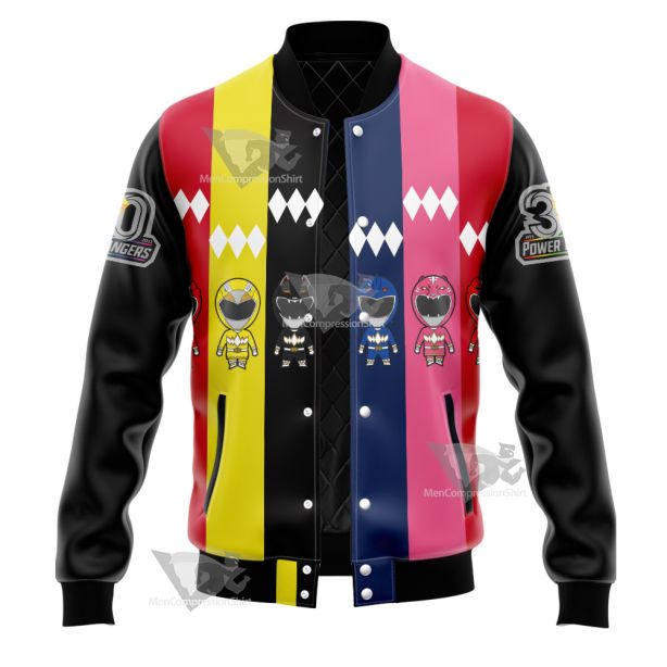 Power Rangers 30 Anniversary Varsity Jacket