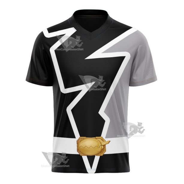 Power Rangers Dino Fury Black Ranger Football Jersey