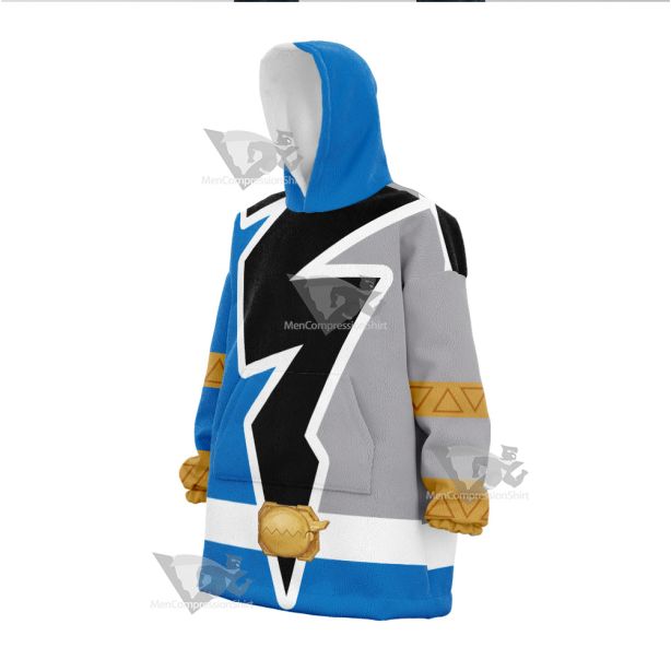 Power Rangers Dino Fury Blue Ranger Snug Blanket Hoodie