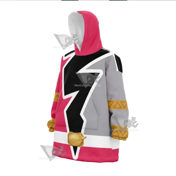 Power Rangers Dino Fury Pink Ranger Snug Blanket Hoodie