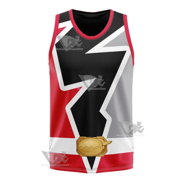 Power Rangers Dino Fury Red Ranger Basketball Jersey