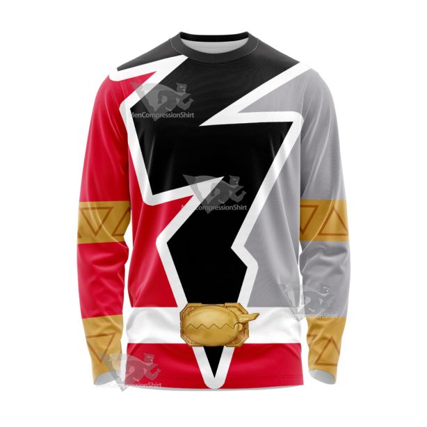 Power Rangers Dino Fury Red Ranger Long Sleeve Shirt