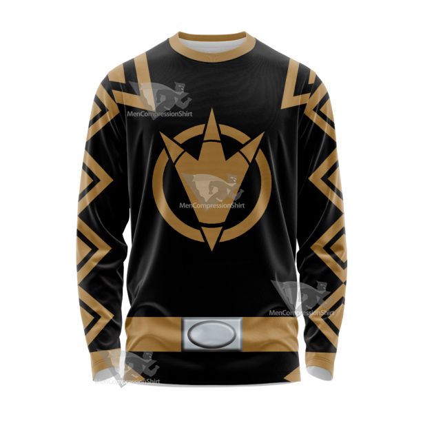 Power Rangers Dino Thunder Black Ranger Long Sleeve Shirt