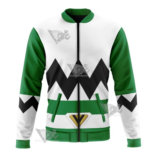 Power Rangers Lost Galaxy Episode Green Bomber Jacket