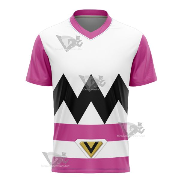 Power Rangers Lost Galaxy Episode Pink Football Jersey