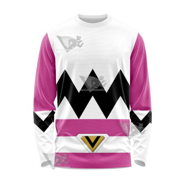 Power Rangers Lost Galaxy Episode Pink Long Sleeve Shirt