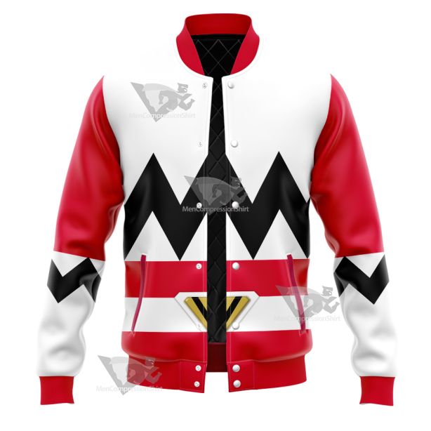 Power Rangers Lost Galaxy Episode Red Varsity Jacket