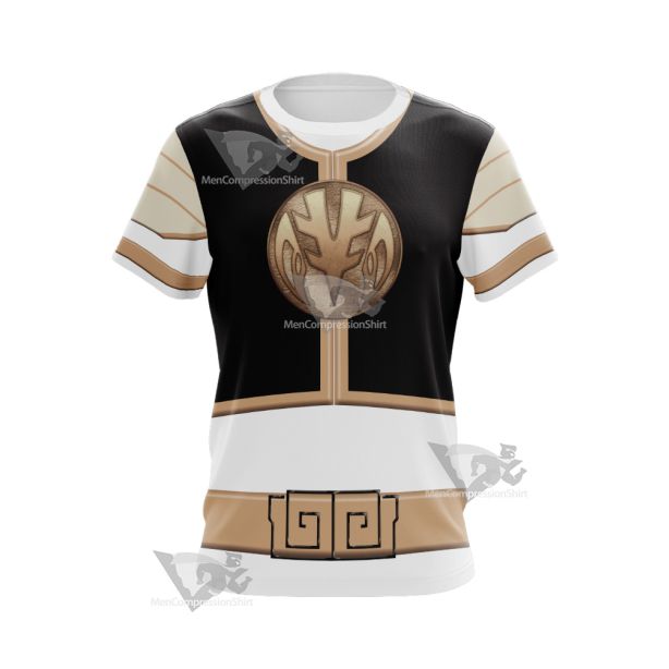 Power Rangers Mighty Morphin White Ranger Cosplay T-Shirt