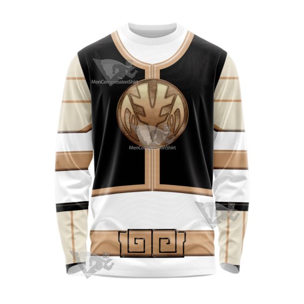 Power Rangers Mighty Morphin White Ranger Long Sleeve Shirt