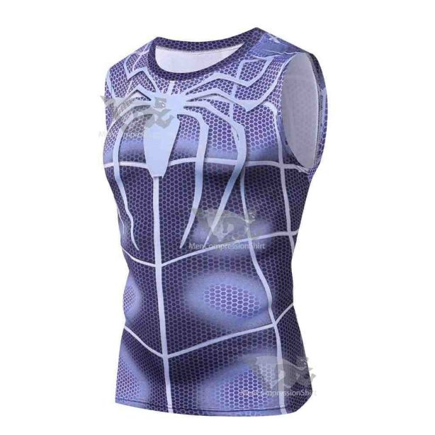 Purple Parker Compression Tank Top