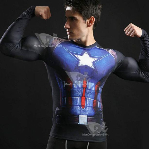 Rogers Long Sleeve Gym Compression Shirts