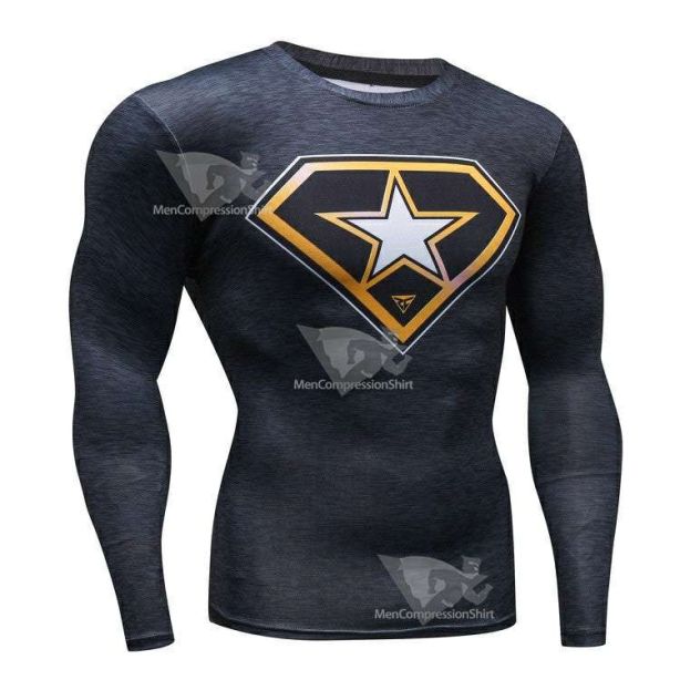 Rogers Man Long Sleeve Compression Shirts