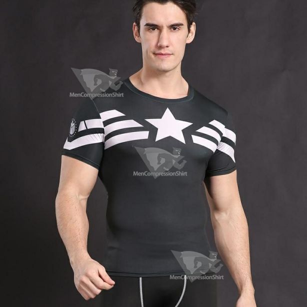 Rogers Sports Black Compression Shirts