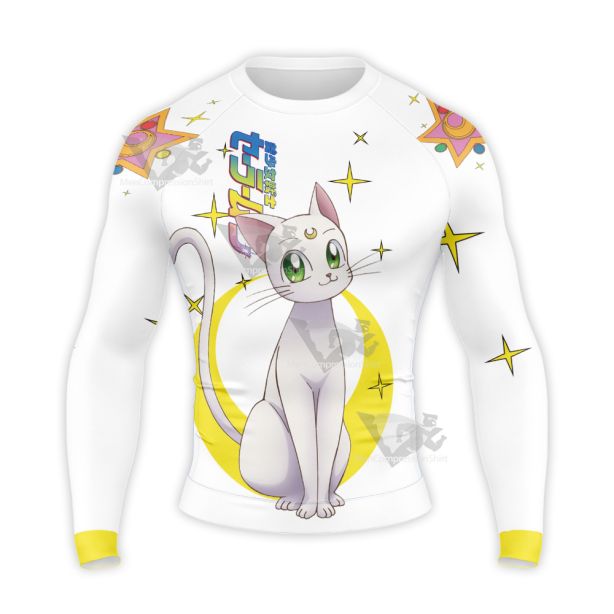 Sailor Moon Artemis White Long Sleeve Compression Shirt